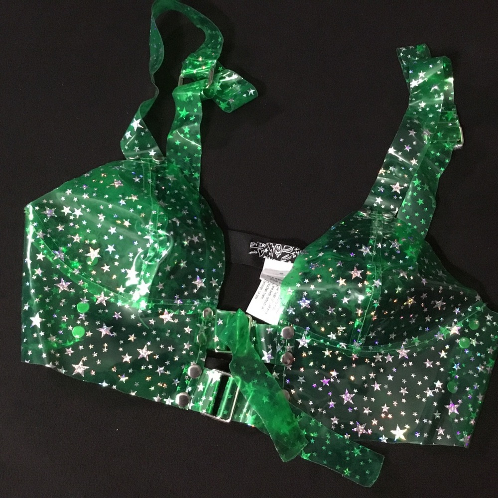 Dolls Kill Emerald Starry Bra